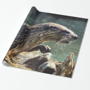 Papier Cadeau Photo animalière de River Otter Animal-lover