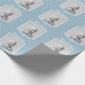 Papier Cadeau Photo bébé mignonne et nom personnalisé Wrapping P (Coin)