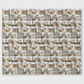 Papier Cadeau Photo Calligraphie Joyeux Noël (Plat)