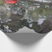 Papier Cadeau Photo Cardinal Pine des neiges (Coin)