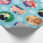 Papier Cadeau Photo Christmas Red Gift Wrapper (Coin)