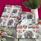 Papier Cadeau Photo Collage Avec Nom Holiday