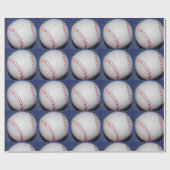 Papier Cadeau Photo de base-ball (Plat)