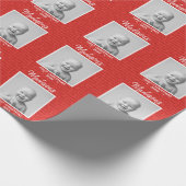 Papier Cadeau Photo de bébé mignonne et nom personnalisé (Coin)