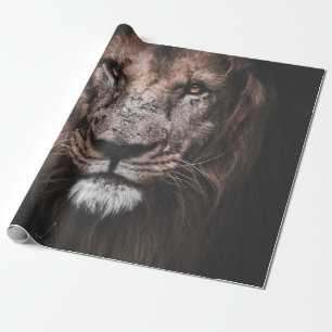 PAPIER CADEAU PHOTO DE BROWN LION