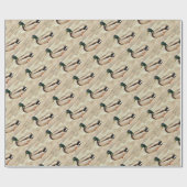 Papier Cadeau Photo de canard de Mallard (Plat)