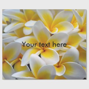 Papier Cadeau Photo de fleur de Plumeria de Frangipani