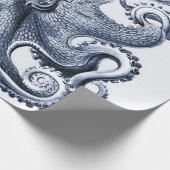 Papier Cadeau Photo de la marine Blue Octopus par Ernst Haeckel (Coin)