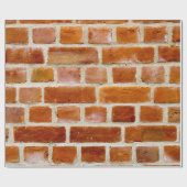 Papier Cadeau Photo de mur de briques (Plat)