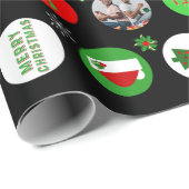 Papier Cadeau Photo de Noël (Coin rond)