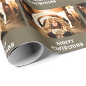 Papier Cadeau Photo de Noël (Coin rond)