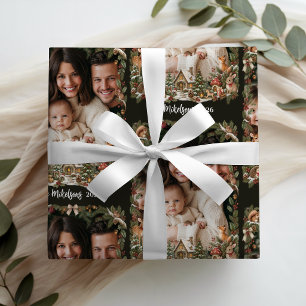 Papier Cadeau Photo de Noël Conte de Fées Forêt Enchantée