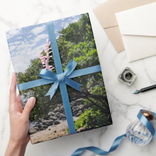 Papier Cadeau Photo de paysage d'arbre hawaïen