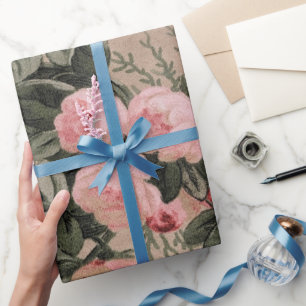 Papier Cadeau Photo de tissu floral traditionnel