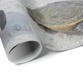 Papier Cadeau Photo de tortue (Coin rond)