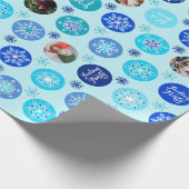 Papier Cadeau Photo de vacances Blue (Coin)