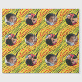 Papier Cadeau Photo de vacances de Kwanzaa personnalisée (Plat)