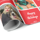 Papier Cadeau Photo de vacances personnalisable (Coin rond)