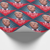 Papier Cadeau Photo Donald Trump - Président 2016 (Coin)