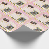 Papier Cadeau Photo encadrée, Monogramme (Coin)