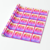 Papier Cadeau Photo filtre automatique pour Funky Bright Custom  (Déroulé)