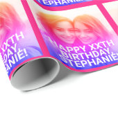 Papier Cadeau Photo filtre automatique pour Funky Bright Custom  (Coin rond)
