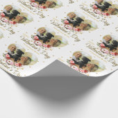 Papier Cadeau Photo Heart Gold Valentine's Day Parties scintilla (Coin)