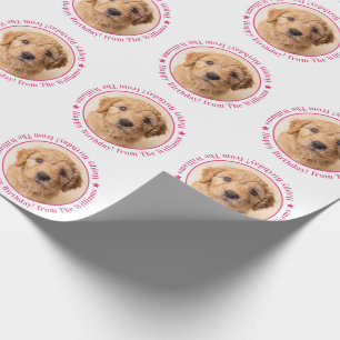 Papier Cadeau Photo personnalisé pour l'anniversaire de chien