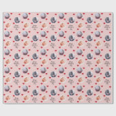 Papier Cadeau Photo personnalisée de la Saint-Valentin (Plat)