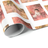 Papier Cadeau Photo personnalisée de l'enfant (Coin rond)