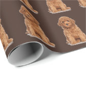 Papier Cadeau Photo personnalisée image chocolat motif mocha (Coin rond)