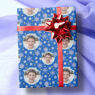 Papier Cadeau Photo personnalisée Logo personnalisé Flocon de ne