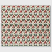 Papier Cadeau Photo personnalisée Visage Noël Gnomes Enveloppeme (Plat)