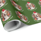 Papier Cadeau Photo pour animaux de compagnie de Santa Hat Flèch (Coin rond)