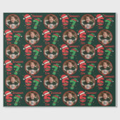 Papier cadeau photo pour garçon Milestone (Plat)