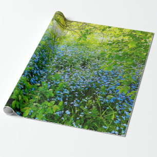 Papier Cadeau Photo sauvage de fleurs de myosotis des marais