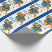 Papier Cadeau Photo spéciale Superhero Extraordinaire Flying Bir (Coin)