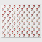 Papier Cadeau Photo sur mesure Santa Hat Cadeau de Noël (Plat)