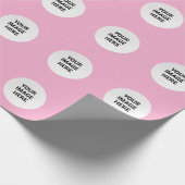 Papier Cadeau Photo Upload Sticker | Waterproof Square Label  (Coin)