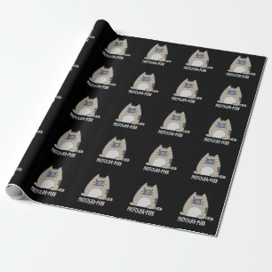 Papier Cadeau Photograh-purr Funny Cat Photographe Pun Dark BG
