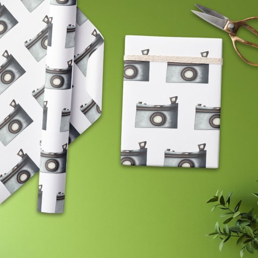 Papier Cadeau Photographe simple Motif photo