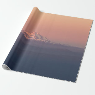 PAPIER CADEAU PHOTOGRAPHIE AÉRIENNE DE MONTAGNE AVEC NEIGE