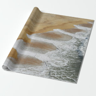 PAPIER CADEAU PHOTOGRAPHIE AÉRIENNE DES VAGUES DE MER