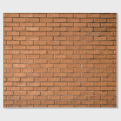 Papier Cadeau Photographie de closeup de mur de briques brunes (Plat)