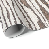 Papier Cadeau Photographie de fond en bois brun (Coin rond)