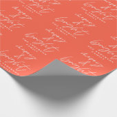 Papier Cadeau Photographie de script moderne joyeuse & noël roug (Coin)