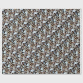 Papier Cadeau Photographie des coquillages d'été exotiques tropi (Plat)