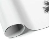 Papier Cadeau Photographie en angle bas de six arbres (Coin rond)