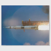Papier Cadeau Photographie vintage de Saturn V (Plat)