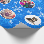 Papier Cadeau Photos de Noël ou de la famille Hanoukka (Coin)